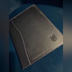 K-Swiss Faux Leather Journal Cover and Journal Black Reusable